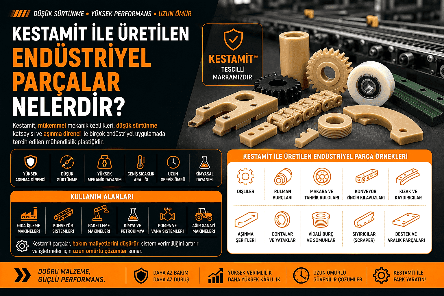 Kestamit ile Üretilen Endüstriyel Parçalar Nelerdir?