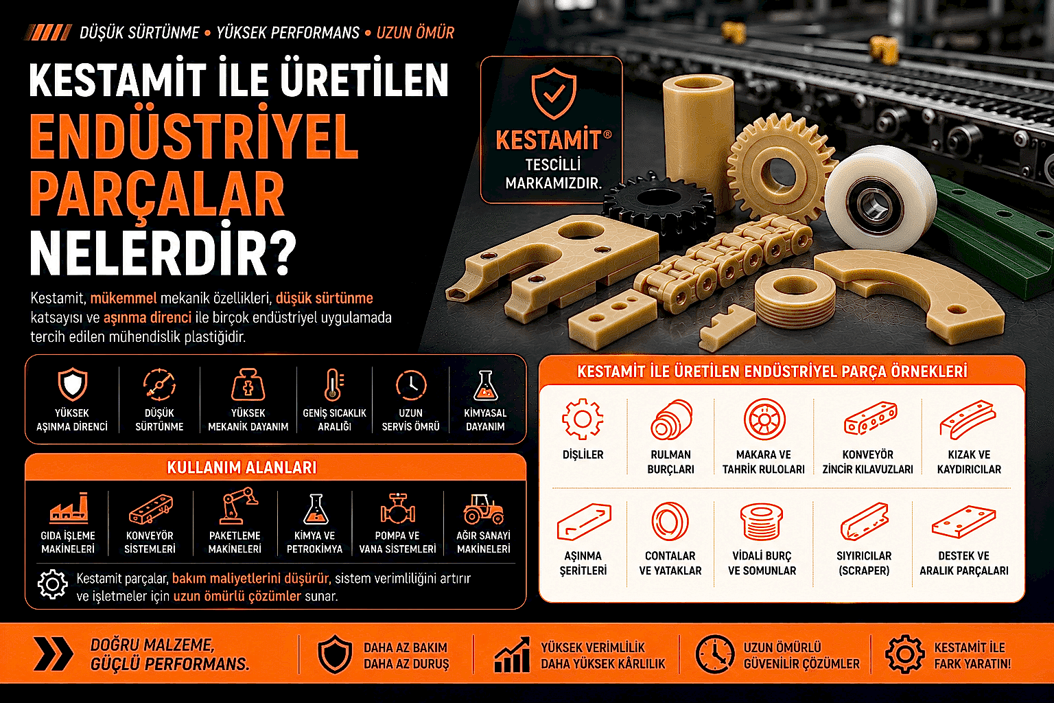 Kestamit ile Üretilen Endüstriyel Parçalar Nelerdir?